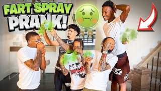 FART SPRAY IN COVID MASK PRANK ON THE GANG [upl. by Cartwright]