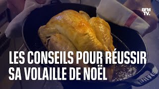 Comment bien réussir sa volaille de Noël [upl. by Rhine]