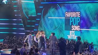 BTS WON FAVORITE POP SONG at the AMAs FAN CAM [upl. by Hagep]