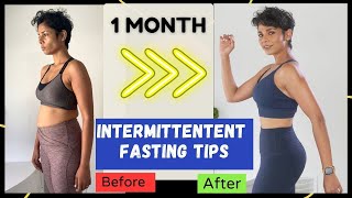 1 Month INTERMITTENT FASTING TIPS Fast Weight Loss Results on Belly [upl. by Lua]