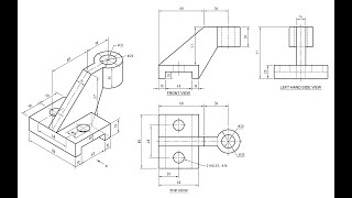 Orthographic Projection  Engineering drawing  Technical drawing [upl. by Dranyl271]