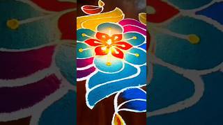 Lakshmi puja rangoli deepam rangolidiwali diwalispecial diwalirangoli [upl. by Ellirehs]