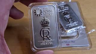 2023 Royal Celebration Royal Mint 1oz Silver Bullion Bar [upl. by Kreiker]