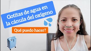 ¿Por qué sale agua de la CÁNULA para el oxígeno Algunas gotas [upl. by Raamaj]