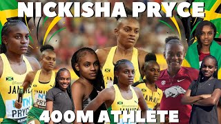 Nickisha Pryce  Jamaicas 400m Champion Sets New Collegiate and National Records [upl. by Agostino728]