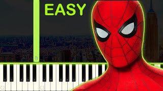 MCU SPIDERMAN  EASY Piano Tutorial [upl. by Bekki]