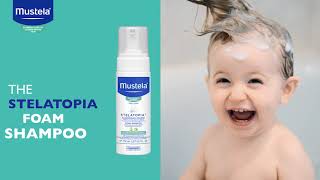 Stelatopia Foam Shampoo for Eczemaprone Skin  Mustela [upl. by Etyak]