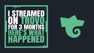 I streamed for 3 Months on Trovo  What happened All StatsTrovo 500 [upl. by Atnovart]