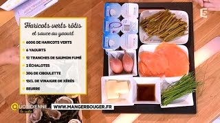 Recette  haricots verts et sauce au yaourt [upl. by Claudelle]