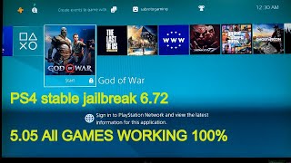 PS4 JAILBREAK 672 Stable all games work GOD OF WAR  The Last of Us PS4 exclusive games [upl. by Niehaus]