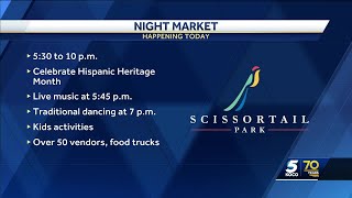 Scissortail Park hosts Night Market celebrating Hispanic Heritage Month [upl. by Jocelin826]