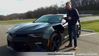 Review 2016 Chevrolet Camaro SS Manual and Auto [upl. by Laehcimaj]