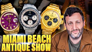 Inside The Biggest Vintage Watch Show  Miami Beach Antique Show ‘24 [upl. by Eissirc904]