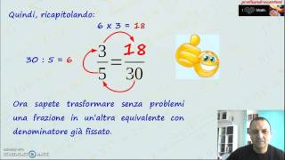 Trasformazione di una frazione in unaltra di denominatore dato [upl. by Roxy13]