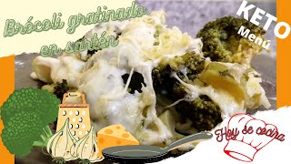 Brócoli gratinado en sartén sin horno muy fácil y rápido de hacer [upl. by Ative667]