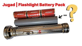 DIY Battery Pack for Flashlight  Battery Pack for Torch  Jugad [upl. by Farnham510]