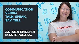 Communication Verbs in English  A Guide [upl. by Akirahs]