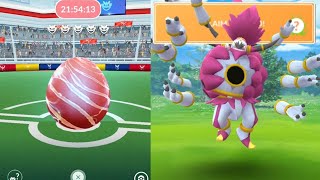 Unbound Hoopa in Elite Raid Galarian moltres guarded by 2 machoke [upl. by Beilul531]