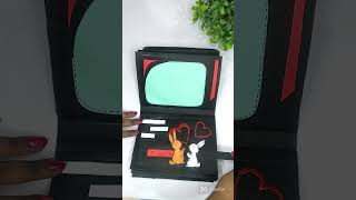 Beautiful scrap book ideas 💡popularshort viralshort artandcraft ytshorts [upl. by Pahl943]