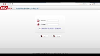 كيف تدخل على اعدادات روتر TE DATA اذا كتيت Username و Password كلمةadmin ولم يسجل الدخول [upl. by Kristos]