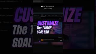 Easy Custom Twitch Goal widget hack twitchtips obsstudio obsstudiotutorial streamertips [upl. by Eatton]