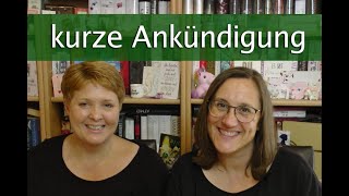 Kleine Ankündigung für den November Büchervorstellung live [upl. by Gilligan]