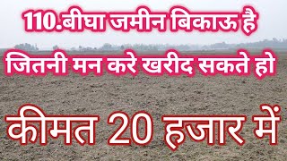 20हजार रुपया प्रति बीघा बिकाऊ है टोटल जमीन 110 बीघा है दो बोरिंग फ्री agriculture land for sale [upl. by Inttirb701]