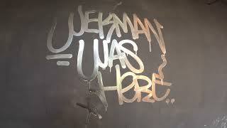 Graffiti test with Wekman New Molotow ink Burner chrome [upl. by Noraha]