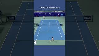 2024 Guangzhou Open R1 Zhang vs Rakhimova 62 61 wta tennis highlights [upl. by Lenka]