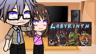 Fnaf movie react to Labyrinth pedido [upl. by Elleved292]