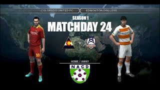 NACD Season 1 MD24  Colorado United FC 16th  20 points vs Edmonton Drillers 14th  22 points [upl. by Ecienal]