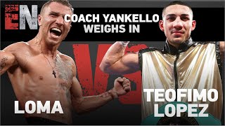 Coach Yankello Weighs in on Teofimo Lopez vs Loma  ESNEWS BOXING [upl. by Kcid355]