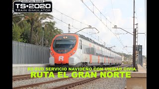 Railworks Train Simulator 2020 R2Sud Servicio Navideño con unidad CIVIA [upl. by Sucerdor755]