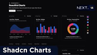 Shadcn Charts  Beautiful Charts Using Recharts in next Js [upl. by Solrak]