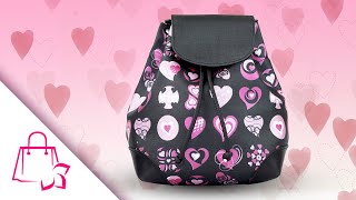 Mochila Infantil Bolsa Corações Magicc Bolsas MO014 [upl. by Layap]