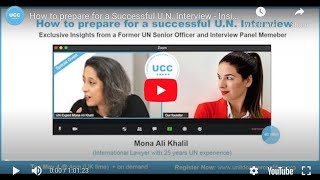 How to prepare for a Successful UN Interview  Insights by a UN Senior Officer amp Panel Member [upl. by Pelage]