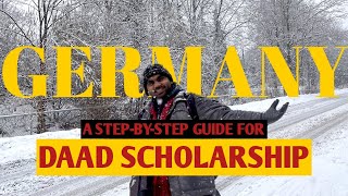 How to Apply for DAAD Scholarship 2025 in Germany  DAAD Scholarship Complete Process Step by Step [upl. by Suqram92]