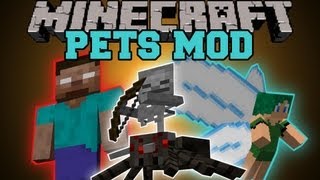 Minecraft  PETS MOD Summon Companions Unique Abilities Familiars Mod Showcase [upl. by Notgnihsaw]