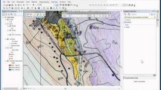 Digitising a Geological map in ArcGIS Desktop 103 Part 4 of 4 [upl. by Enomys]