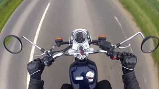 yamaha sr 125 acceleration 0100 110 kmh vmax [upl. by Coombs219]