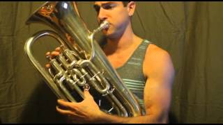 Rochut Melodious Etude 4 on Euphonium [upl. by Floss793]