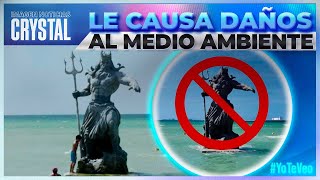 Demandan a la polémica estatua de Poseidón en Yucatán  Noticias con Crystal Mendivil [upl. by Bodkin]