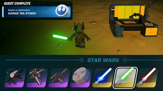 How to EASILY Equip a Lightsaber in Fortnite locations Quest [upl. by Acinaj]