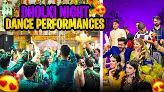 💃 DHOLKI NIGHT DANCE PERFORMANCES 💃 RabeecaKhan RabeecaKshorts [upl. by Eibo]