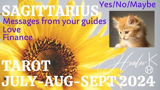 Sagittarius ♐ JulyAugustSeptember 2024 Tarot  Healer K [upl. by Michaeline]