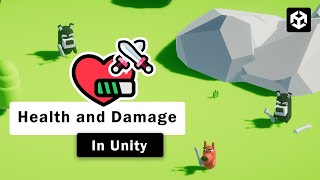 Unity Enemy Damage  Unity Health and Damage System  Unity  Unity tutorial [upl. by Guyer]