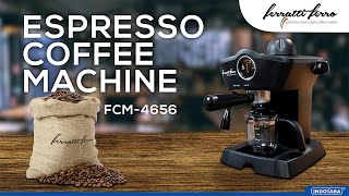 JUAL MESIN KOPI ESPRESSO FERRATTI FERRO FCM4656  SEMUA BISA JADI BARISTA DI RUMAH SENDIRI [upl. by Adnawyek]