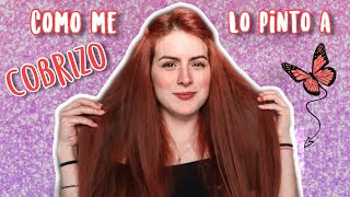 Como pintarse el cabello en casa COBRIZO Sin Decolorar  Tips canas y cuidado [upl. by Aicinat]