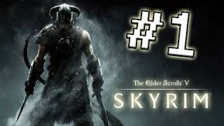 Lets Play Skyrim Part 1  Decapitation Dragon and a Moose [upl. by Tyrus]