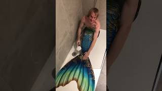 Merman Ariel‘s other shower transformation 🧜‍♂️🚿 merman mermaid transformation [upl. by Leksehcey]